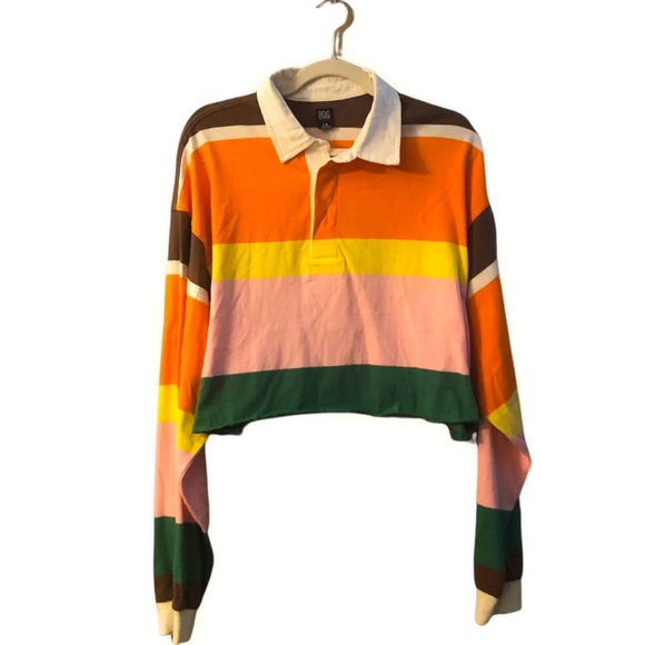 Urban Outfitters Cropped Rugby Shirt - Picture 2 of 10